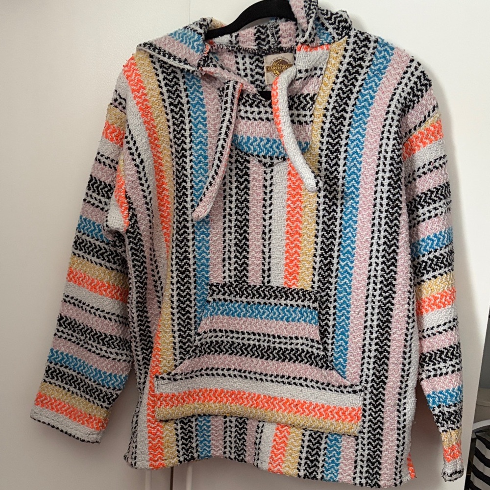 Multicolor Striped Women's Hoodie
